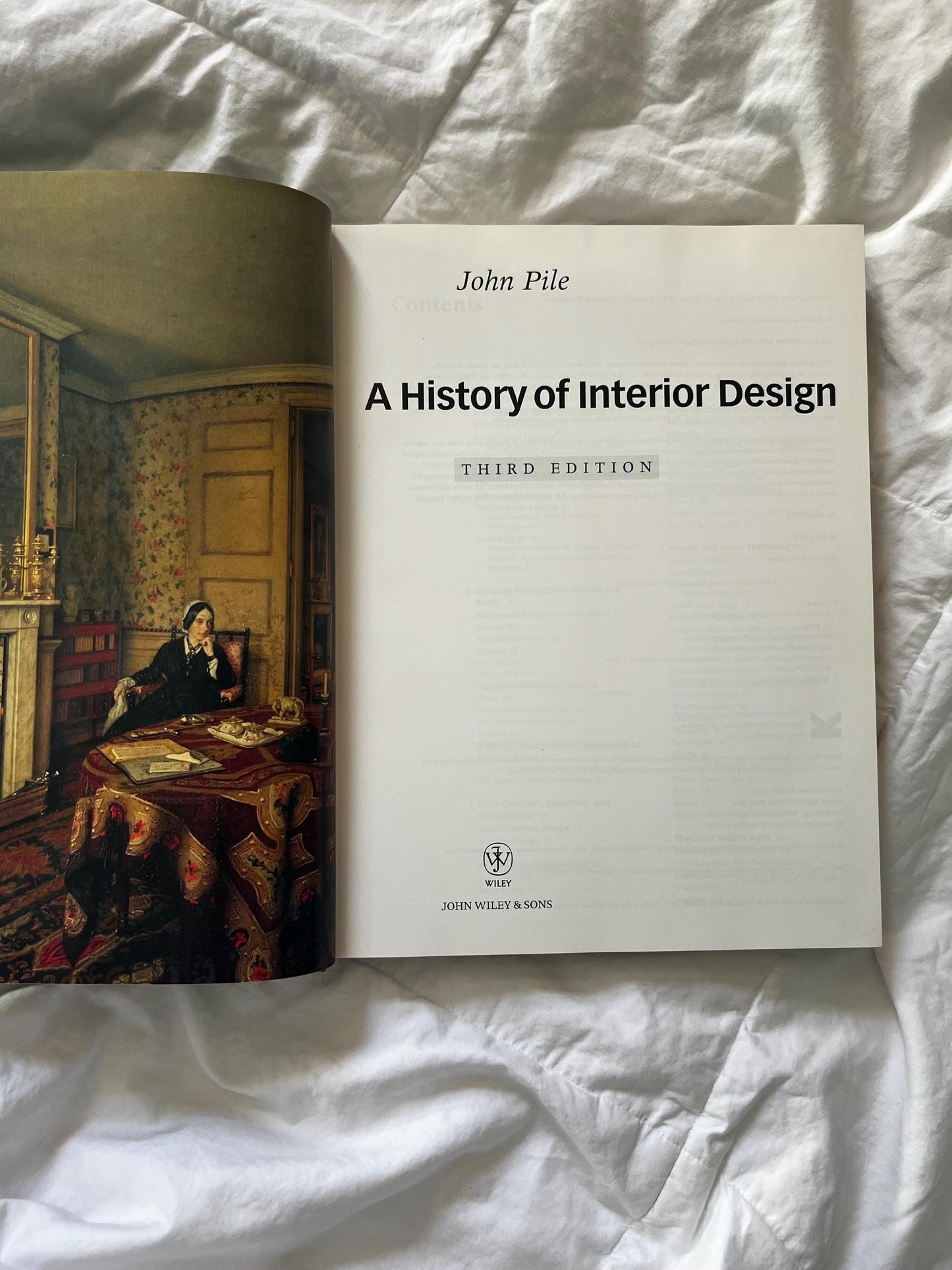 Coffee Table Hardcover Book: John Pile, A History of Interior Design | Housewarming Gift | ShopEleanorLouise